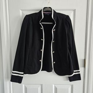 Tommy Hilfiger Black Blazer with White Trim